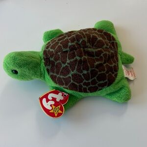Rare Speedy the Turtle Beanie Baby 1993 Tush Tag 1994 Swing Tag PVC MWMT